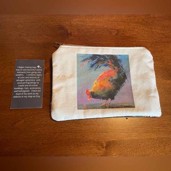 Zipper Bag By Janet McKinstry. Approximately 7” x 5”NWT - Picture 2 of 8